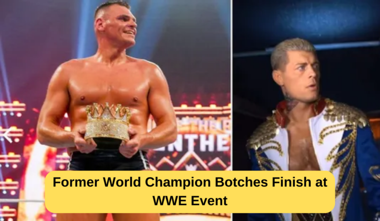 Former World Champion Botches Finish at WWE Event